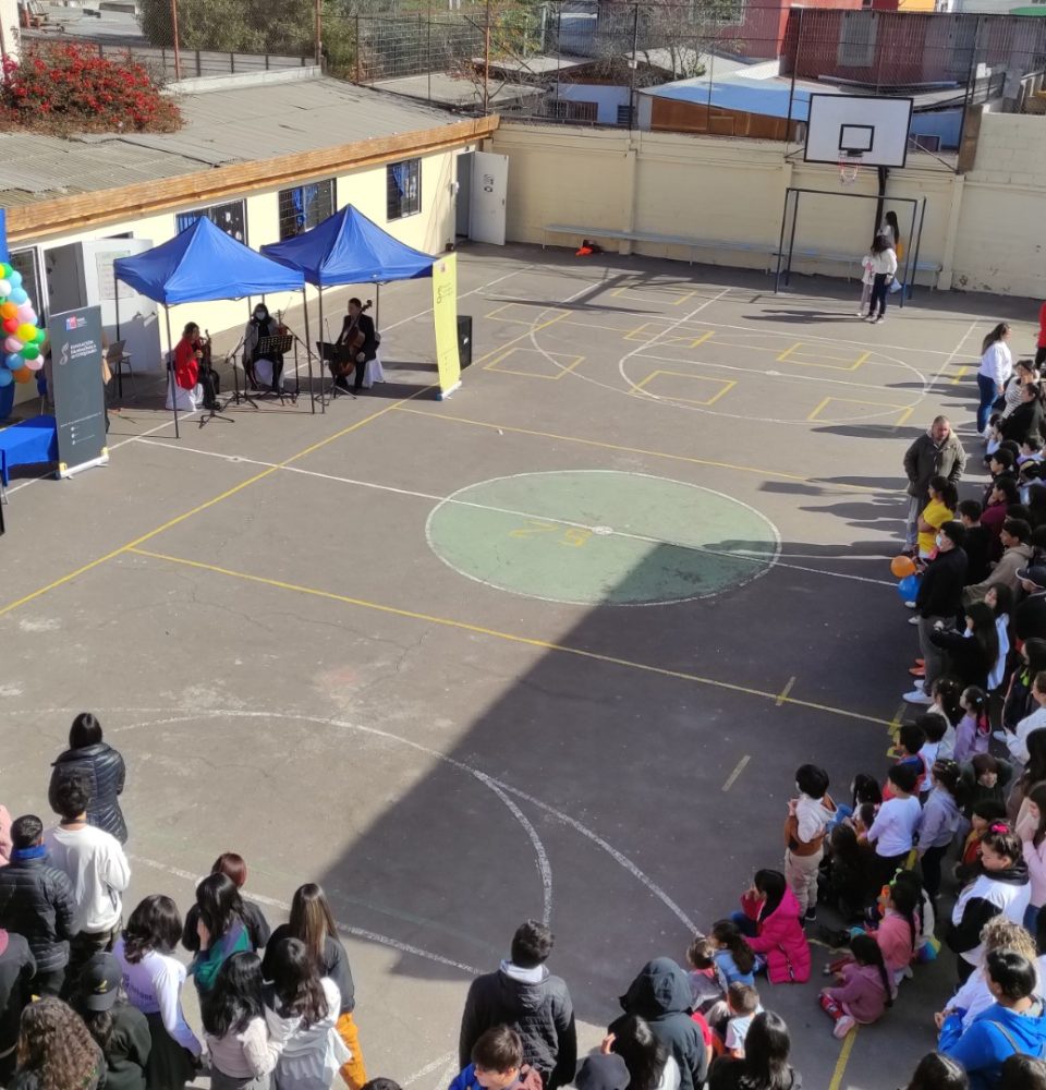 Patios de colegios son los nuevos escenarios de la Fundación Filarmónica de Coquimbo para tocar en vivo