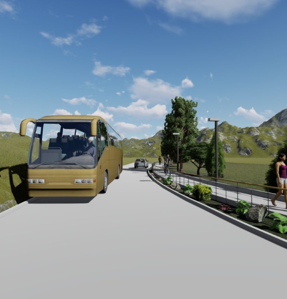Comienza construcción de nueva ruta peatonal en Montegrande