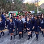 Estudiantes de Paihuano realizan Juramento a la Bandera para ingresar a la Brigada de Tránsito Escolar