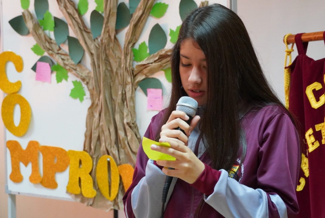 Colegio Caleta San Pedro fue sede regional de la jornada “Presentes contra la Violencia”