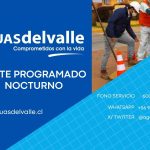 Aguas del Valle informa corte programado nocturno para recambio de infraestructura sanitaria en Tierras Blancas
