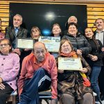 Socios y socias del Centro Cultural Santa Rosa Alto de Salamanca preparan los últimos detalles para recibir por primera vez a doña Matilde Salamanca en la Plaza de la ciudad