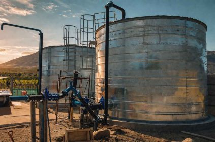Aguas del Valle invierte cerca de $ 300 millones en la construcción de un nuevo estanque de agua potable en Andacollo
