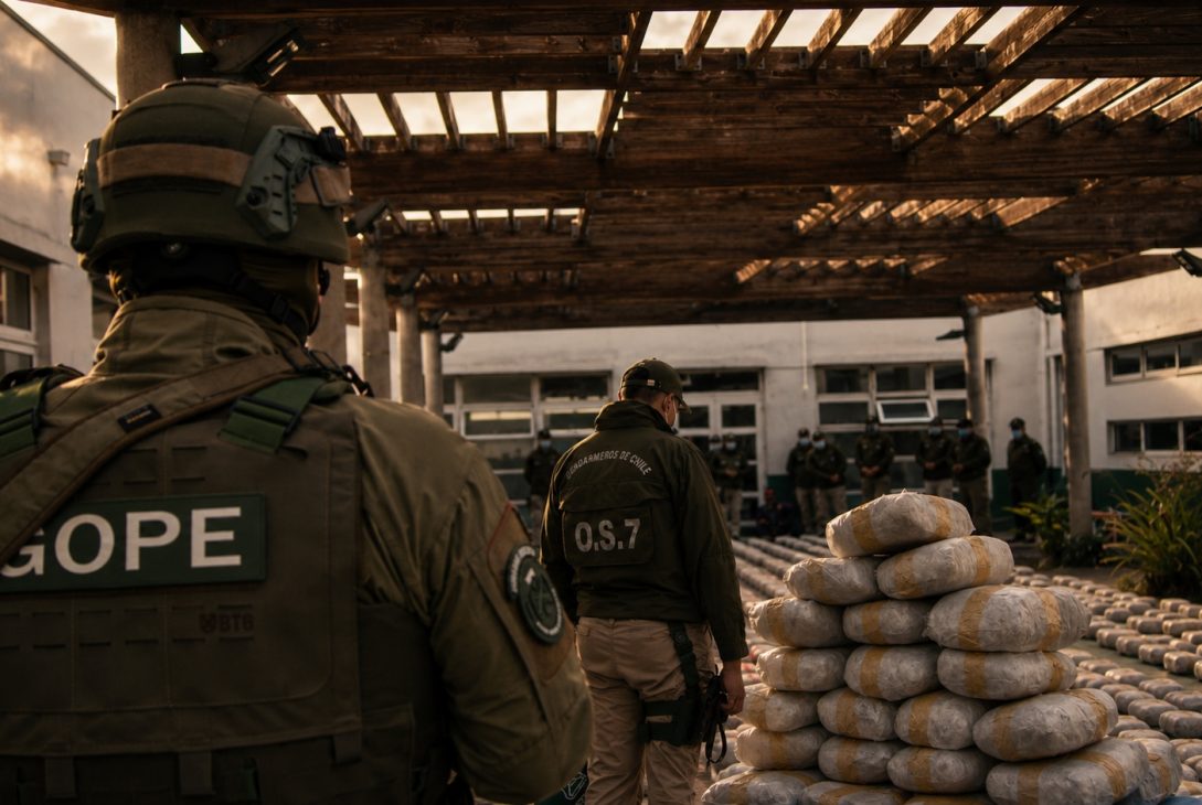 Carabineros intercepta en Coquimbo casi una tonelada de droga que era transportada a la zona centro