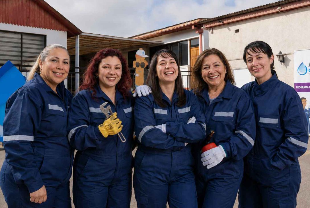 Aguas del Valle entrega el listado final de seleccionadas para el programa “Mujeres Gásfiter Talento que Fluye”