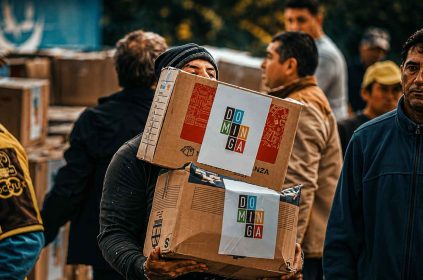 Federación de pescadores de La Higuera y Dominga distribuyen ayuda a la comunidad tras duro temporal